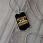 Bitcoin Kiss My Class Goodbye Crypto Necklace Stainless Steel or 18k Gold Dog Tag 24" Chain-Express Your Love Gifts