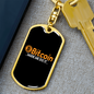 Bitcoin Made Me Do It Crypto Keychain Stainless Steel or 18k Gold Dog Tag Keyring-Express Your Love Gifts