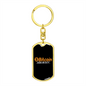 Bitcoin Made Me Do It Crypto Keychain Stainless Steel or 18k Gold Dog Tag Keyring-Express Your Love Gifts