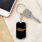 Bitcoin Made Me Do It Crypto Keychain Stainless Steel or 18k Gold Dog Tag Keyring-Express Your Love Gifts