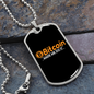 Bitcoin Made Me Do It Crypto Necklace Stainless Steel or 18k Gold Dog Tag 24" Chain-Express Your Love Gifts