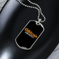 Bitcoin Made Me Do It Crypto Necklace Stainless Steel or 18k Gold Dog Tag 24" Chain-Express Your Love Gifts