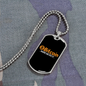 Bitcoin Made Me Do It Crypto Necklace Stainless Steel or 18k Gold Dog Tag 24" Chain-Express Your Love Gifts