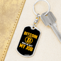 Bitcoin Made Me Quit My Job Crypto Keychain Stainless Steel or 18k Gold Dog Tag Keyring-Express Your Love Gifts