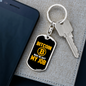 Bitcoin Made Me Quit My Job Crypto Keychain Stainless Steel or 18k Gold Dog Tag Keyring-Express Your Love Gifts