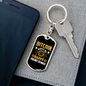 Bitcoin Makes Me Happy Crypto Keychain Stainless Steel or 18k Gold Dog Tag Keyring-Express Your Love Gifts