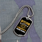 Bitcoin Makes Me Happy Crypto Necklace Stainless Steel or 18k Gold Dog Tag 24" Chain-Express Your Love Gifts