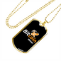 Bitcoin Miner Crypto Necklace Stainless Steel or 18k Gold Dog Tag 24" Chain-Express Your Love Gifts