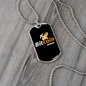 Bitcoin Miner Crypto Necklace Stainless Steel or 18k Gold Dog Tag 24" Chain-Express Your Love Gifts