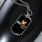 Bitcoin Miner Crypto Necklace Stainless Steel or 18k Gold Dog Tag 24" Chain-Express Your Love Gifts