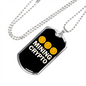 Bitcoin Mining Crypto Crypto Necklace Stainless Steel or 18k Gold Dog Tag 24" Chain-Express Your Love Gifts