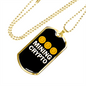 Bitcoin Mining Crypto Crypto Necklace Stainless Steel or 18k Gold Dog Tag 24" Chain-Express Your Love Gifts