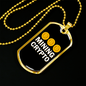 Bitcoin Mining Crypto Crypto Necklace Stainless Steel or 18k Gold Dog Tag 24" Chain-Express Your Love Gifts