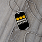 Bitcoin Mining Crypto Crypto Necklace Stainless Steel or 18k Gold Dog Tag 24" Chain-Express Your Love Gifts