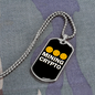 Bitcoin Mining Crypto Crypto Necklace Stainless Steel or 18k Gold Dog Tag 24" Chain-Express Your Love Gifts