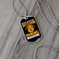 Bitcoin Mining Machine Crypto Necklace Stainless Steel or 18k Gold Dog Tag 24" Chain-Express Your Love Gifts