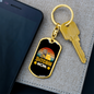 Bitcoin Mom Crypto Keychain Stainless Steel or 18k Gold Dog Tag Keyring-Express Your Love Gifts