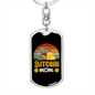 Bitcoin Mom Crypto Keychain Stainless Steel or 18k Gold Dog Tag Keyring-Express Your Love Gifts