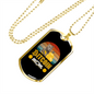 Bitcoin Mom Crypto Necklace Stainless Steel or 18k Gold Dog Tag 24" Chain-Express Your Love Gifts