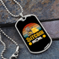 Bitcoin Mom Crypto Necklace Stainless Steel or 18k Gold Dog Tag 24" Chain-Express Your Love Gifts