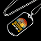 Bitcoin Mom Crypto Necklace Stainless Steel or 18k Gold Dog Tag 24" Chain-Express Your Love Gifts