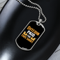 Bitcoin Paid Crypto Necklace Stainless Steel or 18k Gold Dog Tag 24" Chain-Express Your Love Gifts