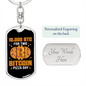 Bitcoin Pizza Day Crypto Keychain Stainless Steel or 18k Gold Dog Tag Keyring-Express Your Love Gifts