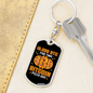 Bitcoin Pizza Day Crypto Keychain Stainless Steel or 18k Gold Dog Tag Keyring-Express Your Love Gifts
