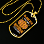 Bitcoin Pizza Day Crypto Necklace Stainless Steel or 18k Gold Dog Tag 24" Chain-Express Your Love Gifts