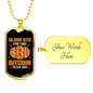 Bitcoin Pizza Day Crypto Necklace Stainless Steel or 18k Gold Dog Tag 24" Chain-Express Your Love Gifts