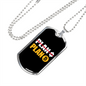Bitcoin Plan Crypto Necklace Stainless Steel or 18k Gold Dog Tag 24" Chain-Express Your Love Gifts