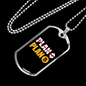 Bitcoin Plan Crypto Necklace Stainless Steel or 18k Gold Dog Tag 24" Chain-Express Your Love Gifts