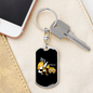 Bitcoin Please Crypto Keychain Stainless Steel or 18k Gold Dog Tag Keyring-Express Your Love Gifts