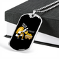 Bitcoin Please Crypto Necklace Stainless Steel or 18k Gold Dog Tag 24" Chain-Express Your Love Gifts