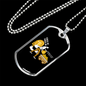 Bitcoin Please Crypto Necklace Stainless Steel or 18k Gold Dog Tag 24" Chain-Express Your Love Gifts