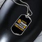 Bitcoin Price Check Crypto Necklace Stainless Steel or 18k Gold Dog Tag 24" Chain-Express Your Love Gifts