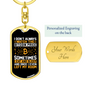 Bitcoin Price Sometimes Crypto Keychain Stainless Steel or 18k Gold Dog Tag Keyring-Express Your Love Gifts