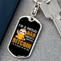 Bitcoin Proud Dad Crypto Keychain Stainless Steel or 18k Gold Dog Tag Keyring-Express Your Love Gifts