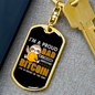 Bitcoin Proud Dad Crypto Keychain Stainless Steel or 18k Gold Dog Tag Keyring-Express Your Love Gifts