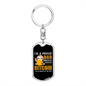 Bitcoin Proud Dad Crypto Keychain Stainless Steel or 18k Gold Dog Tag Keyring-Express Your Love Gifts