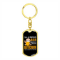 Bitcoin Proud Dad Crypto Keychain Stainless Steel or 18k Gold Dog Tag Keyring-Express Your Love Gifts