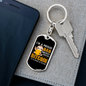 Bitcoin Proud Dad Crypto Keychain Stainless Steel or 18k Gold Dog Tag Keyring-Express Your Love Gifts