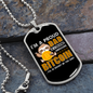 Bitcoin Proud Dad Crypto Necklace Stainless Steel or 18k Gold Dog Tag 24" Chain-Express Your Love Gifts
