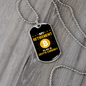 Bitcoin Retirement Plan Crypto Necklace Stainless Steel or 18k Gold Dog Tag 24" Chain-Express Your Love Gifts
