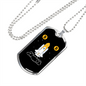 Bitcoin Rocket Crypto Necklace Stainless Steel or 18k Gold Dog Tag 24" Chain-Express Your Love Gifts