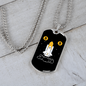 Bitcoin Rocket Crypto Necklace Stainless Steel or 18k Gold Dog Tag 24" Chain-Express Your Love Gifts