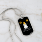 Bitcoin Rocket Crypto Necklace Stainless Steel or 18k Gold Dog Tag 24" Chain-Express Your Love Gifts