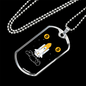 Bitcoin Rocket Crypto Necklace Stainless Steel or 18k Gold Dog Tag 24" Chain-Express Your Love Gifts
