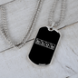 Bitcoin Science Crypto Necklace Stainless Steel or 18k Gold Dog Tag 24" Chain-Express Your Love Gifts