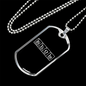 Bitcoin Science Crypto Necklace Stainless Steel or 18k Gold Dog Tag 24" Chain-Express Your Love Gifts